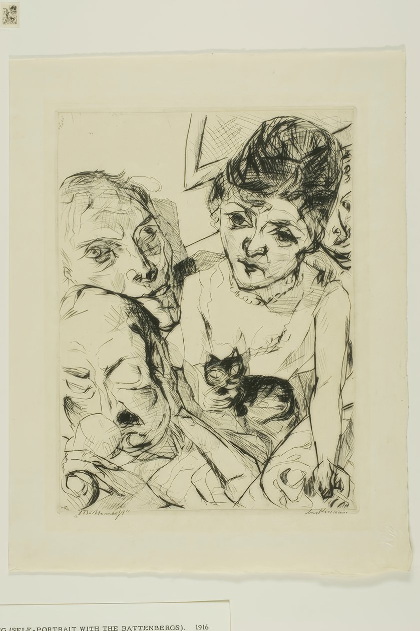 Avond, plaat tien uit Gesichter door Max Beckmann