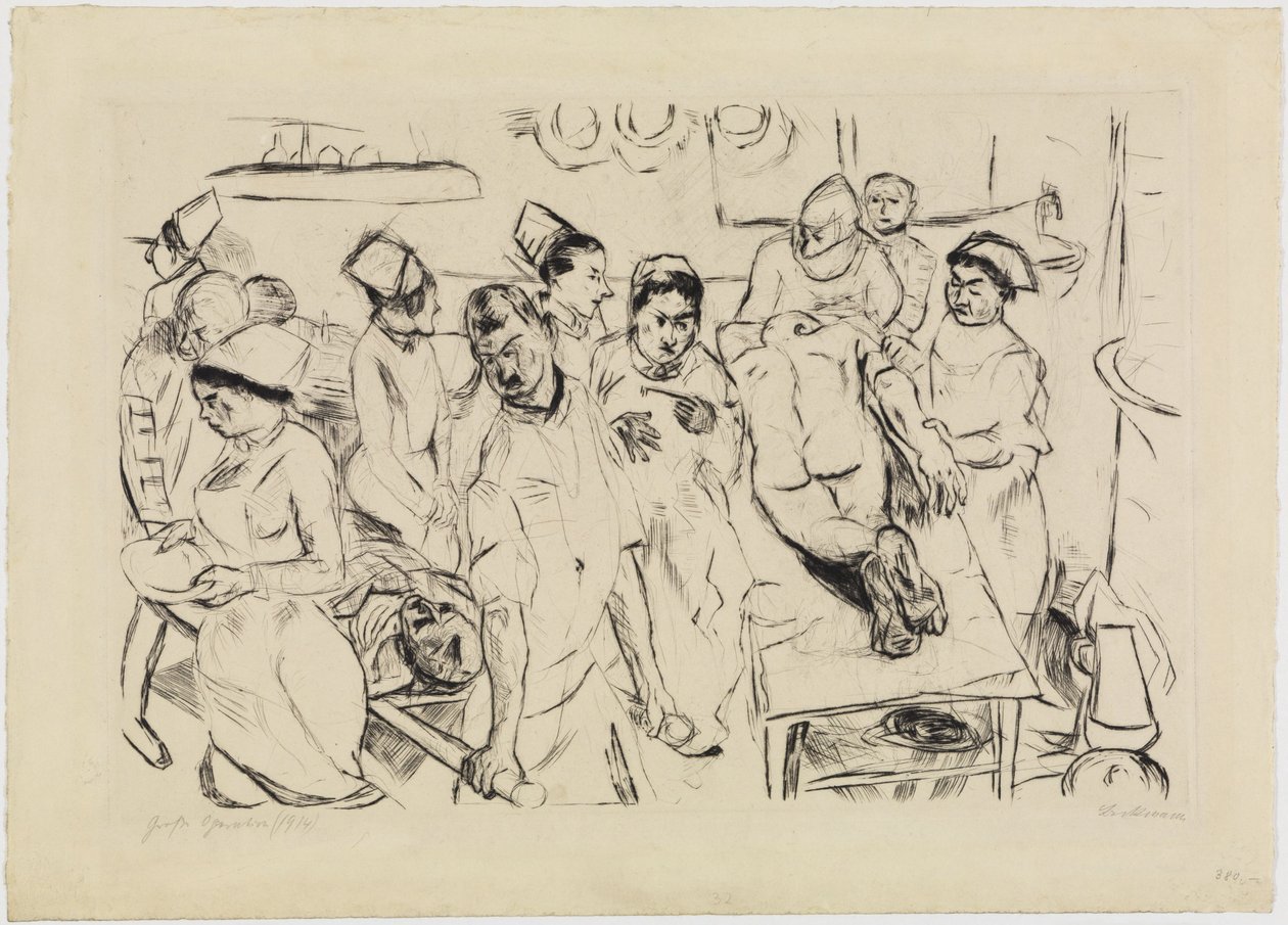 Grote operatie door Max Beckmann