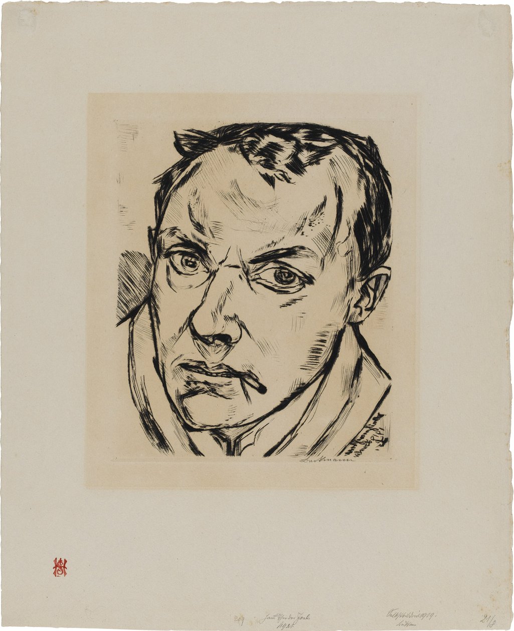 Groot zelfportret door Max Beckmann