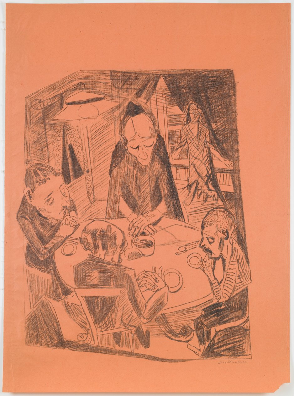 Hunger, Platte 5 aus dem Portfolio „Hölle“ door Max Beckmann