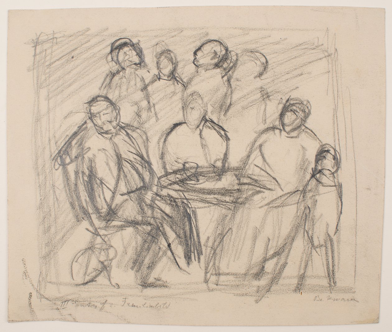 III [Derde] Schets voor familieportret door Max Beckmann