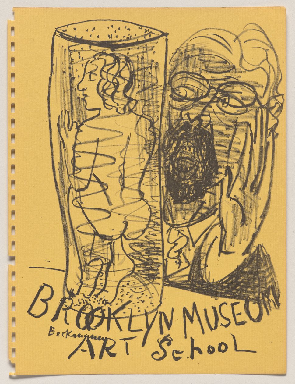 Im Glas door Max Beckmann