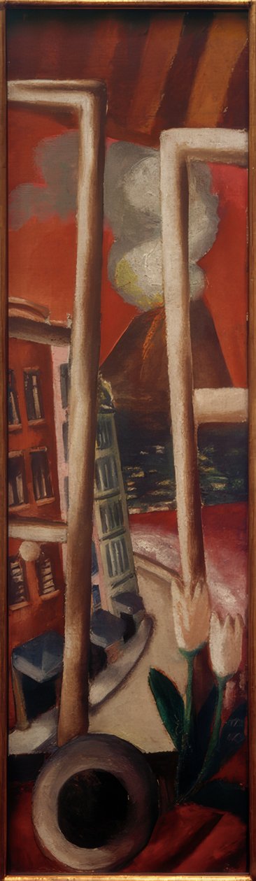 Landschap met Vesuvius door Max Beckmann