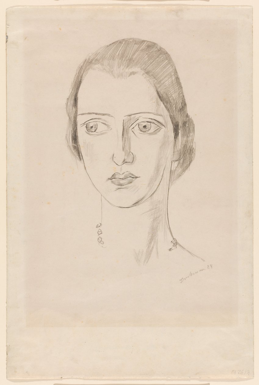 Portret van Marie-Louise von Motesiczky door Max Beckmann