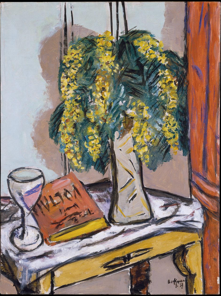 Stilleven met mimosa