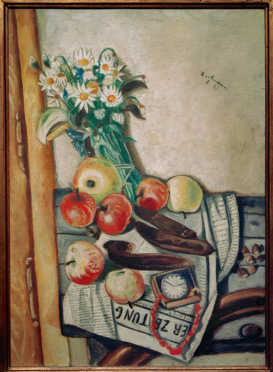 Stilleven met Margrieten door Max Beckmann