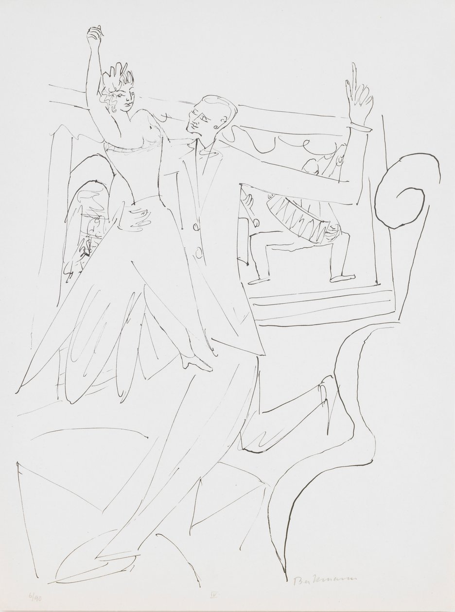 Tango, plaat 4 uit de portfolio Dag en Droom door Max Beckmann