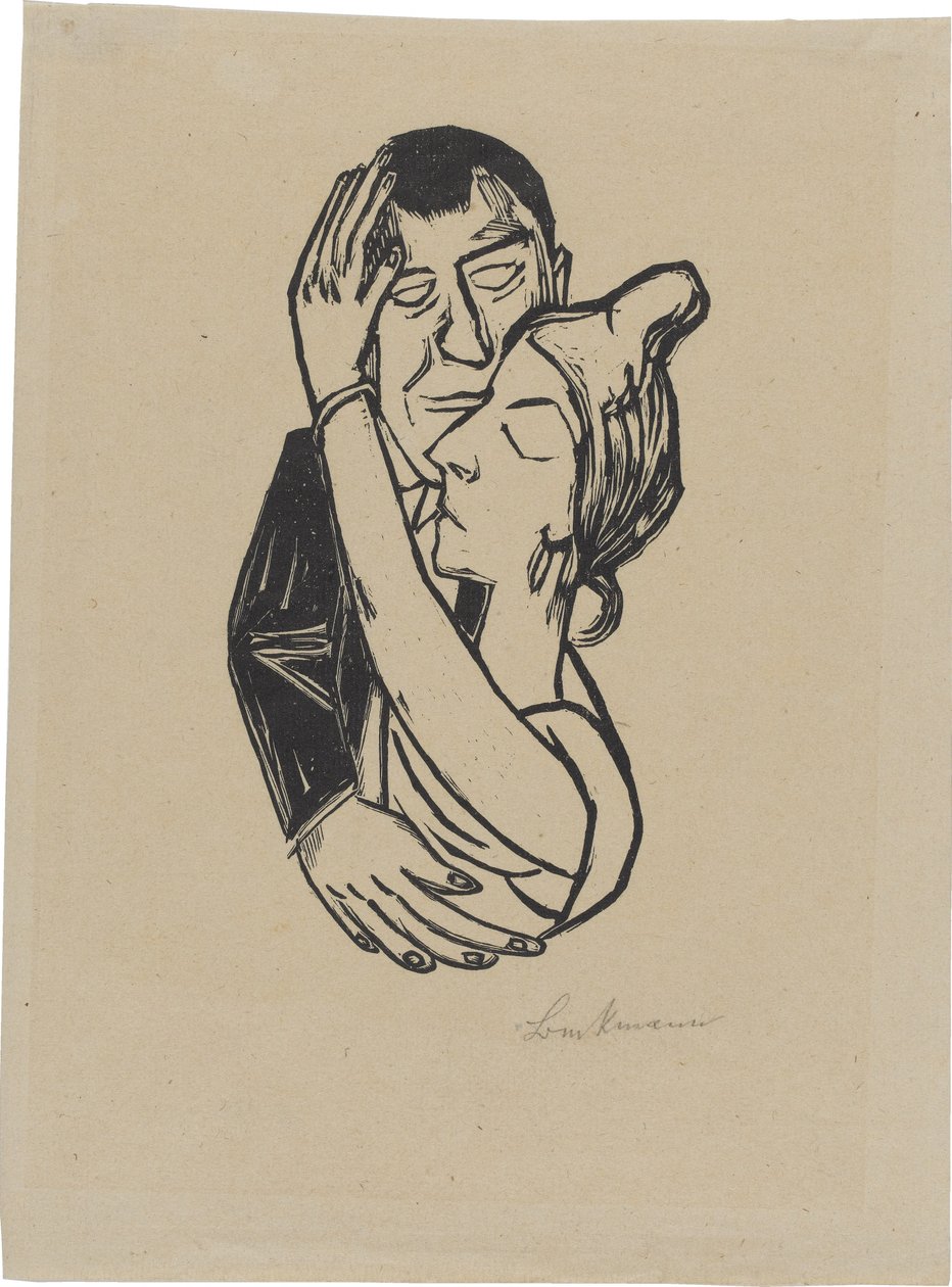Danseressen (blad 2 uit: Tweede Ganymedes-map) door Max Beckmann