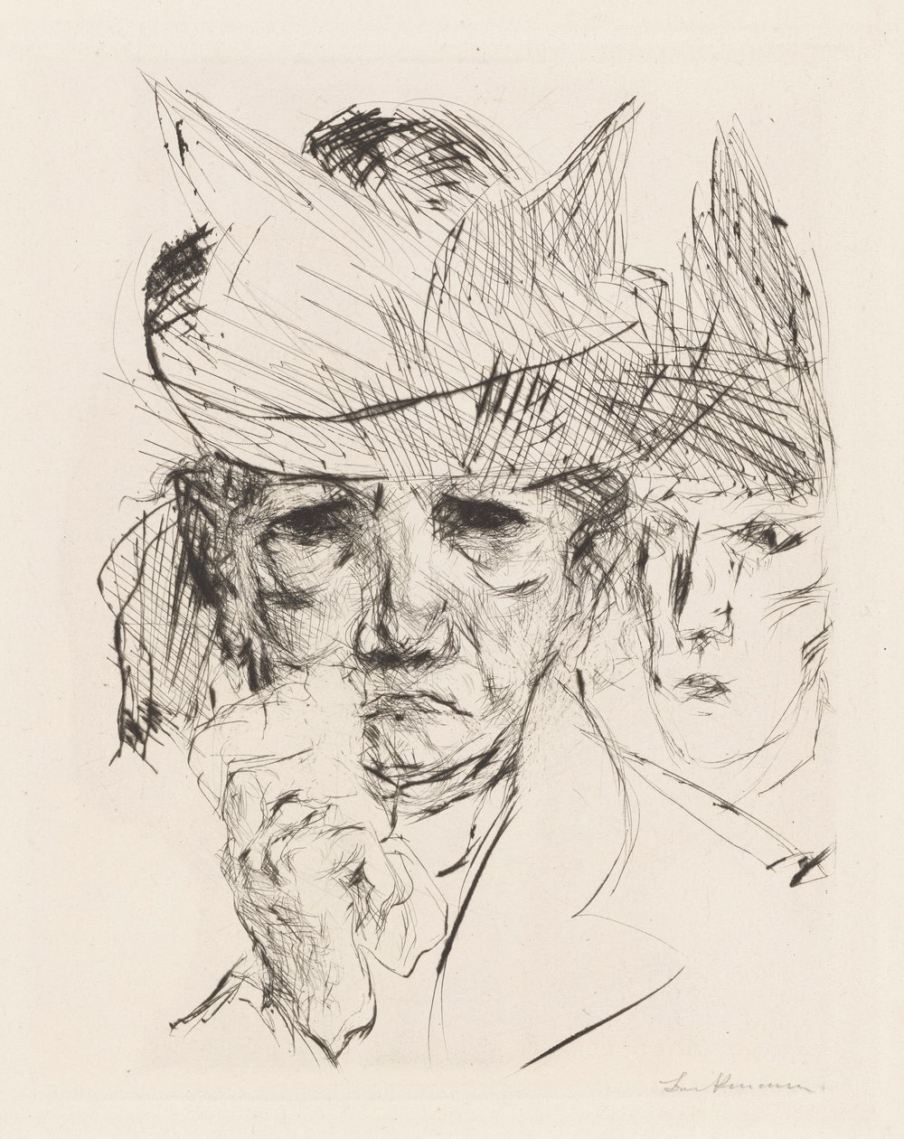 Weinende Frau door Max Beckmann