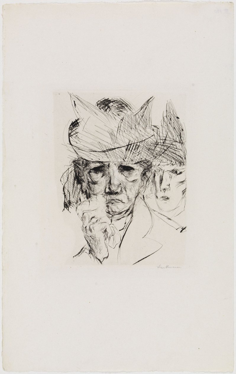 Huilende vrouw door Max Beckmann