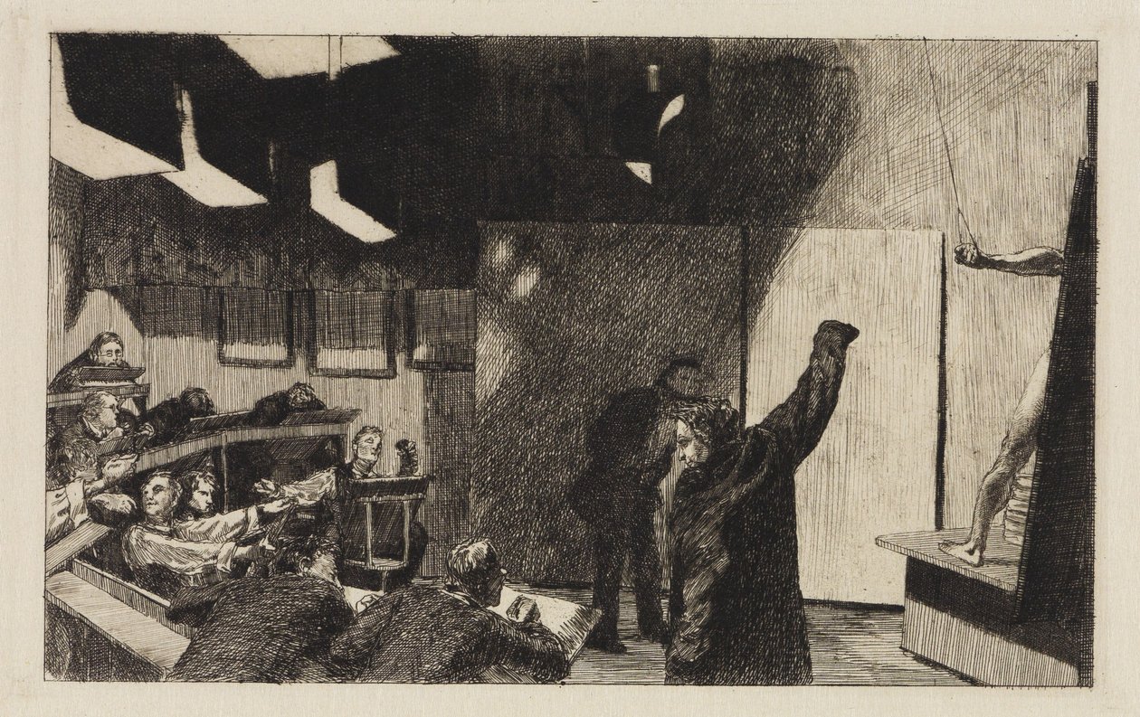 Tentoonstellingszaal van de School voor Kunstnijverheid door Max Klinger
