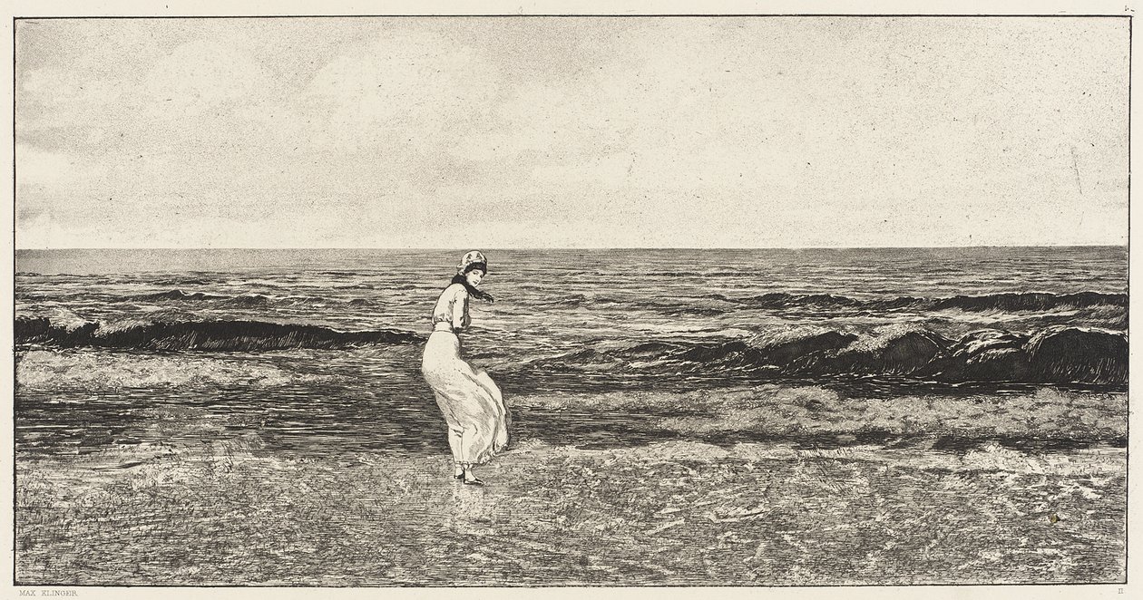 Aan zee door Max Klinger