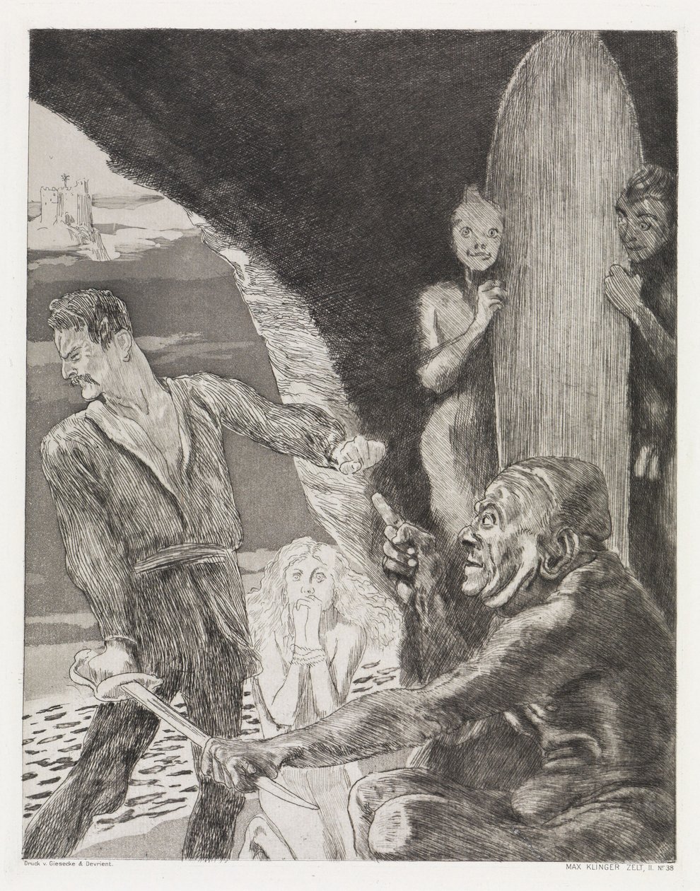 Voorwaarde (Tent, Opus XIV, deel 2, nr. 38) door Max Klinger