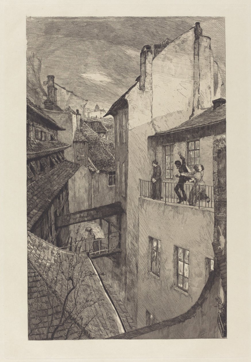 Een Moeder I, 1883 door Max Klinger