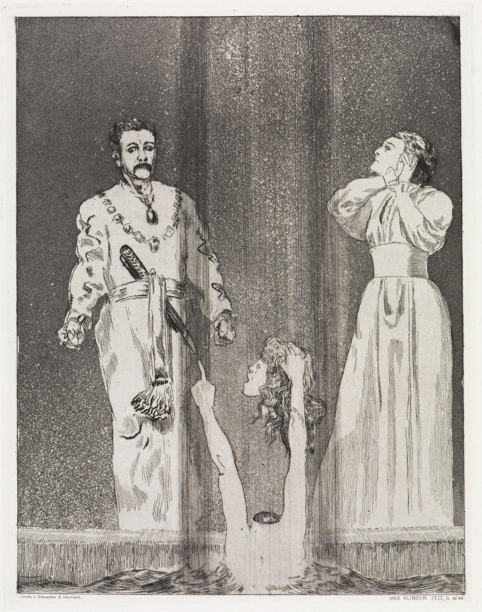 Ontzetting (Tent, opus XIV, deel 2, nr. 44) door Max Klinger