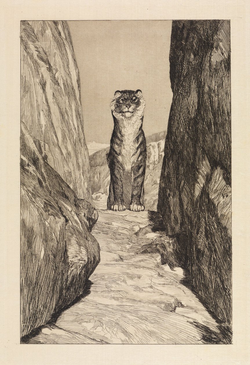 Eerste toekomst (Eva en de toekomst, opus III, blad 2) door Max Klinger