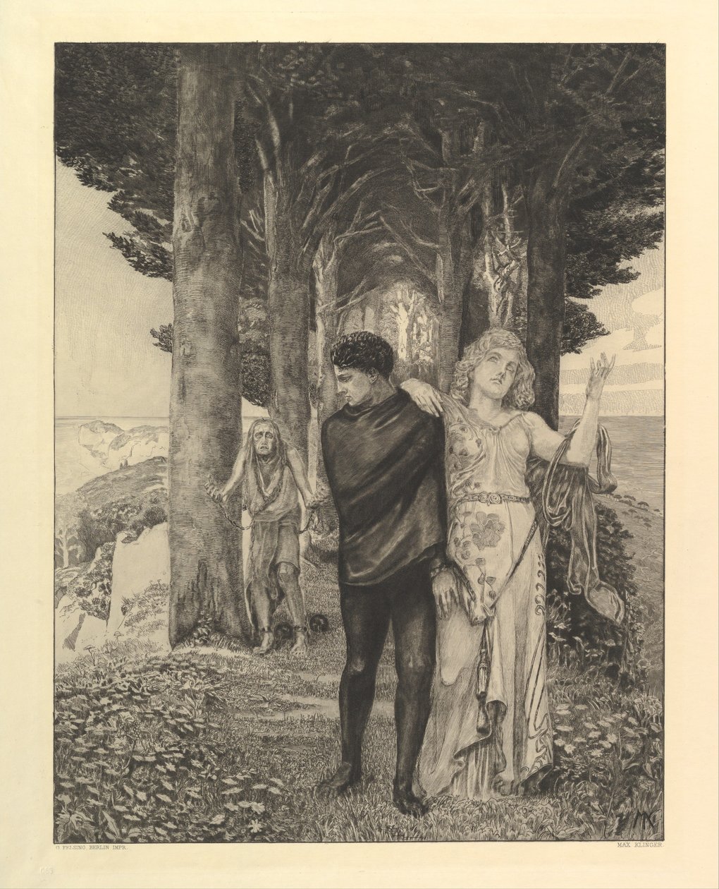 Genie (kunstenaar), uit de serie „Vom Tode, tweede deel” door Max Klinger