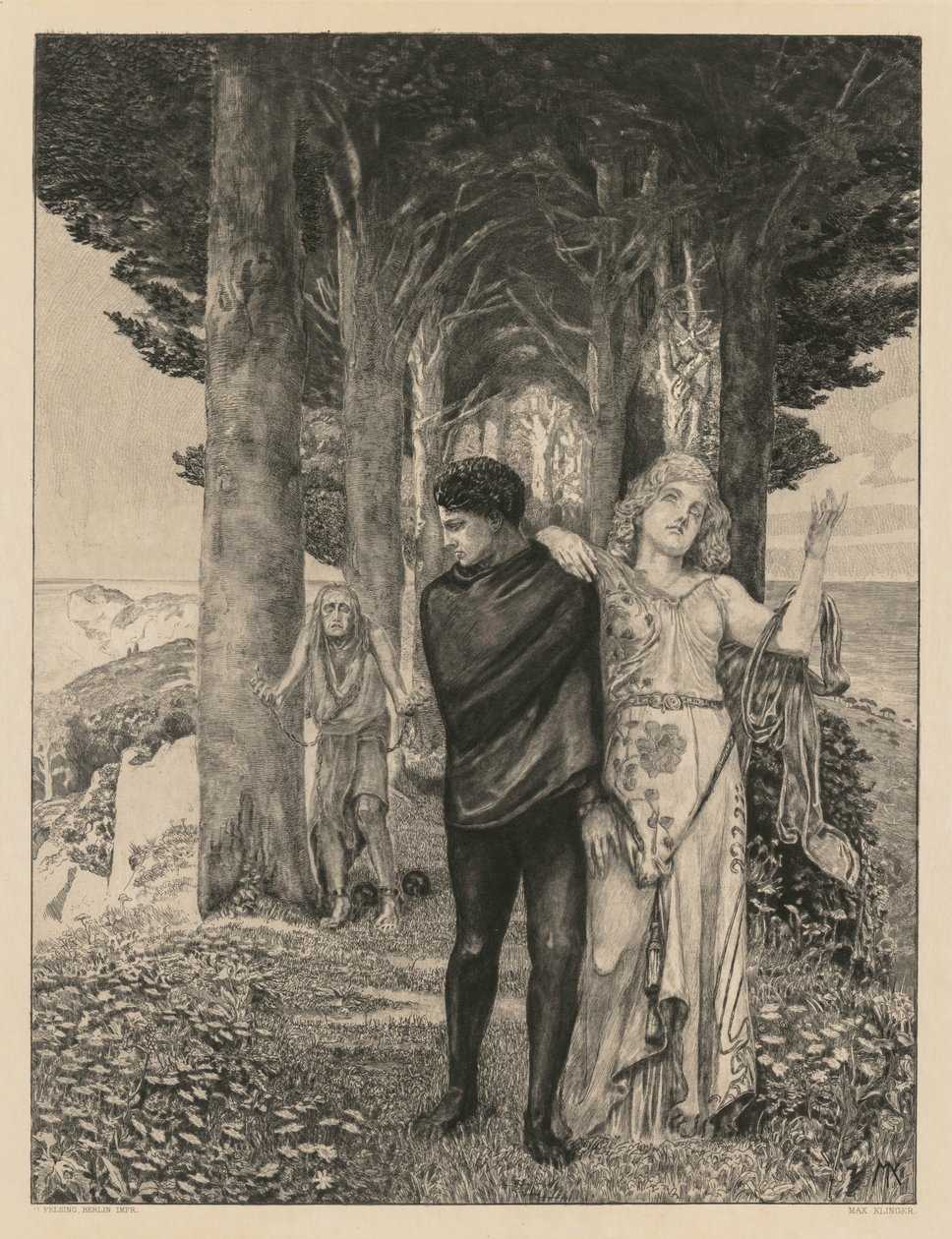 Over de dood Deel Twee, Opus XIII Print 4: Geniale Kunstenaar, 1903 door Max Klinger