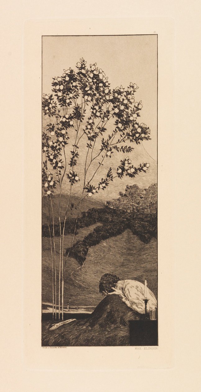 Opus VI, uit Paraphrase on the Finding of a Glove, 1881 door Max Klinger