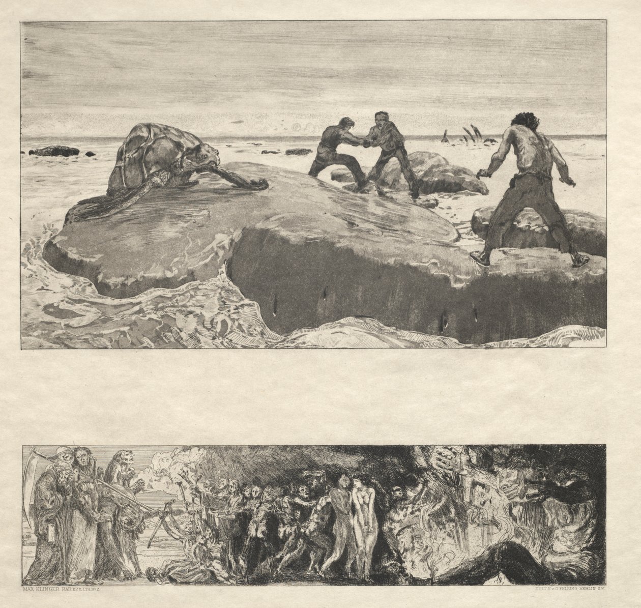 Vom Tode I, (Opus II, 1889) Nr. 2 door Max Klinger