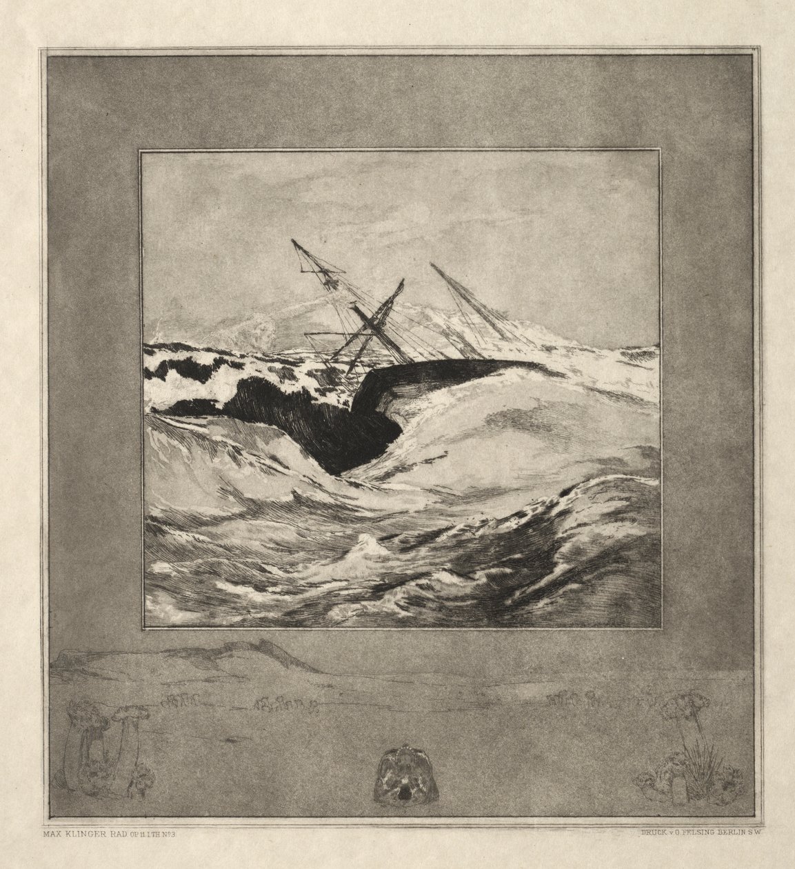 Vom Tode I, (Opus II, 1889) nr. 3 door Max Klinger