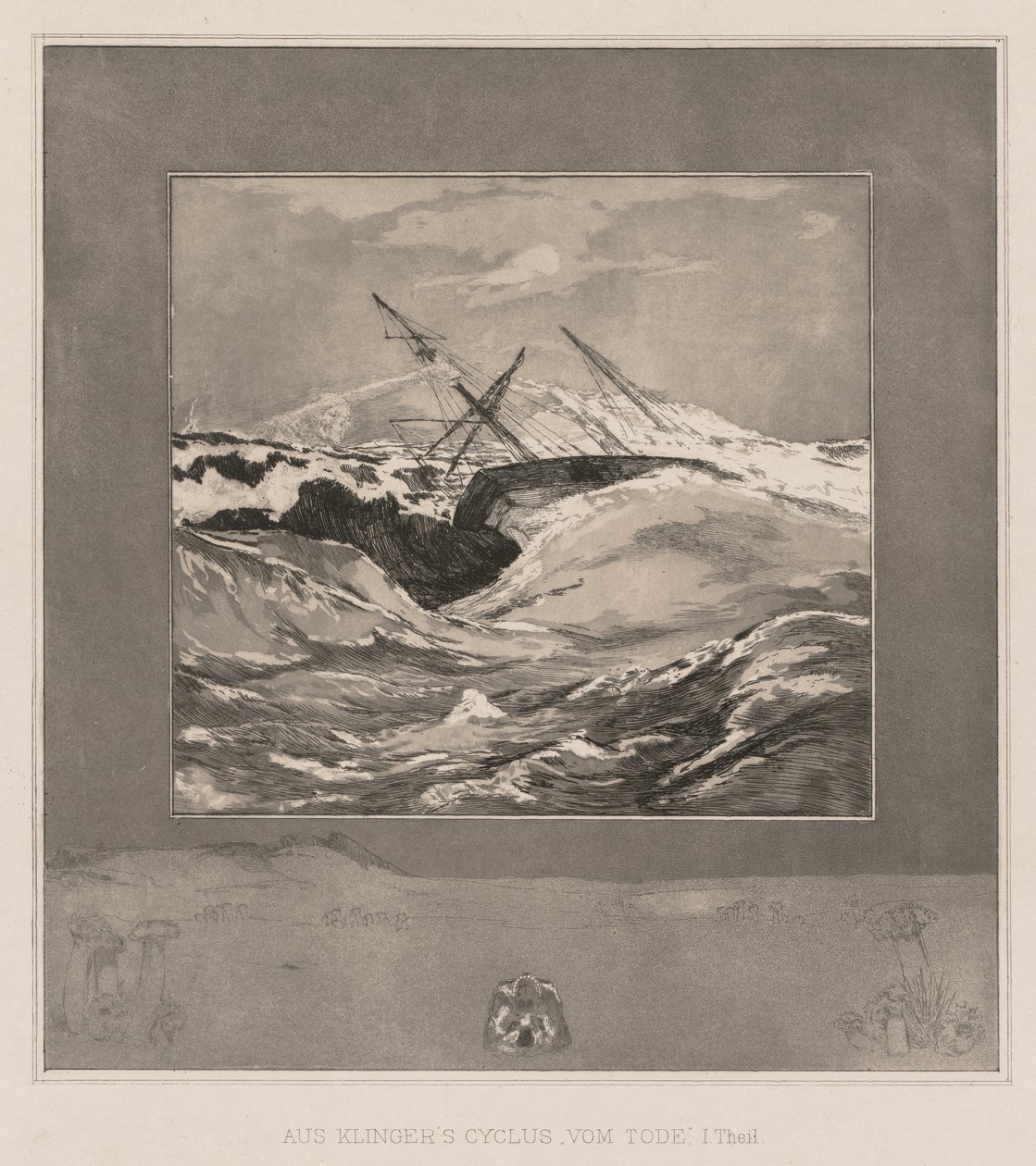 Vom Tode I Opus II, 1889, nr. 3 door Max Klinger