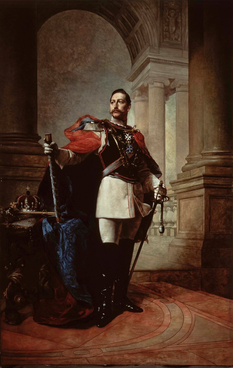 Portret van Duitse Keizer Wilhelm II, Koning van Pruisen door Max Koner