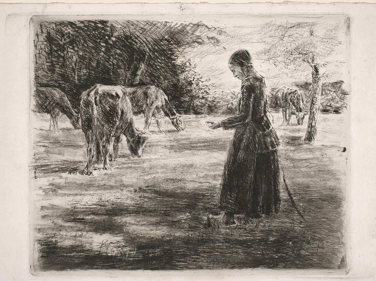 In de weide (bij Delden in Holland) door Max Liebermann
