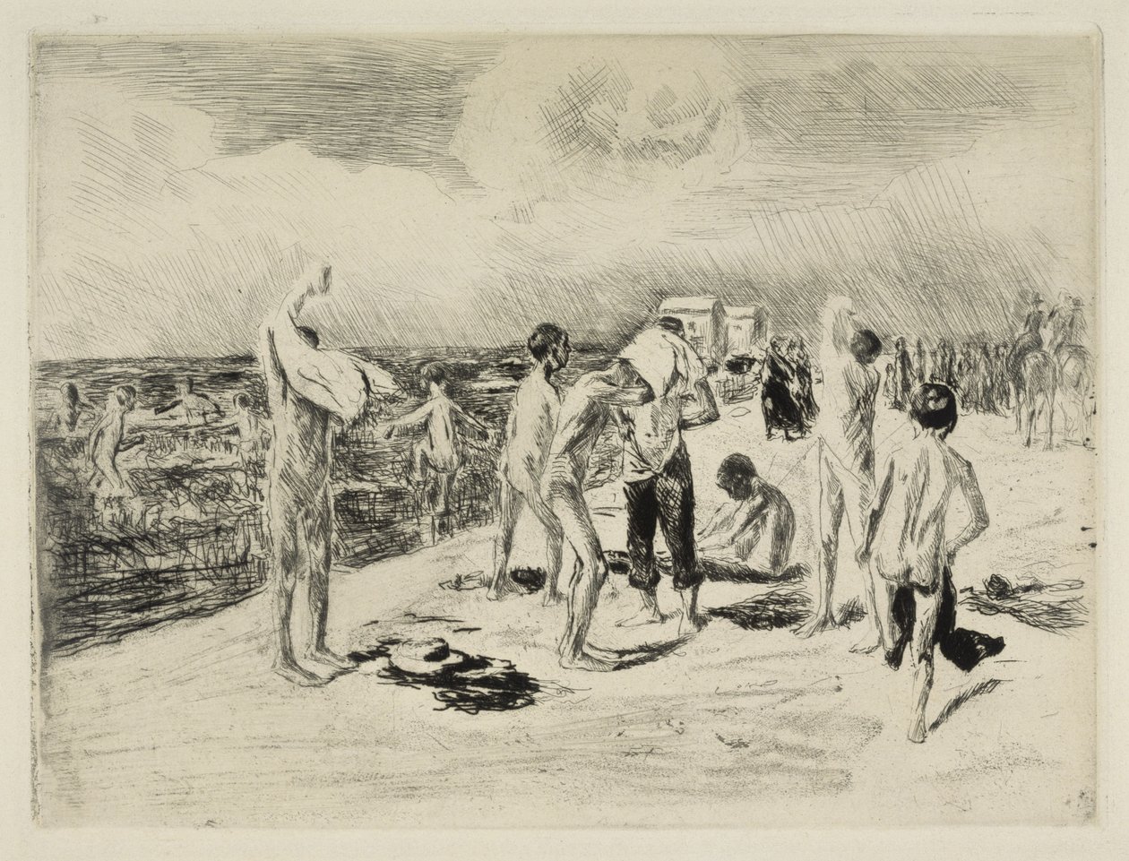 Badende jongens door Max Liebermann