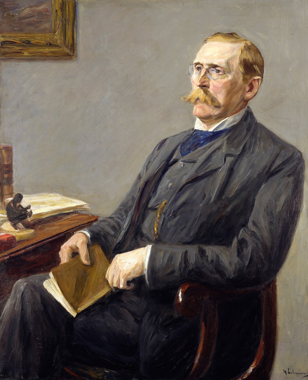 Portret van dr. Wilhelm von Bode door Max Liebermann