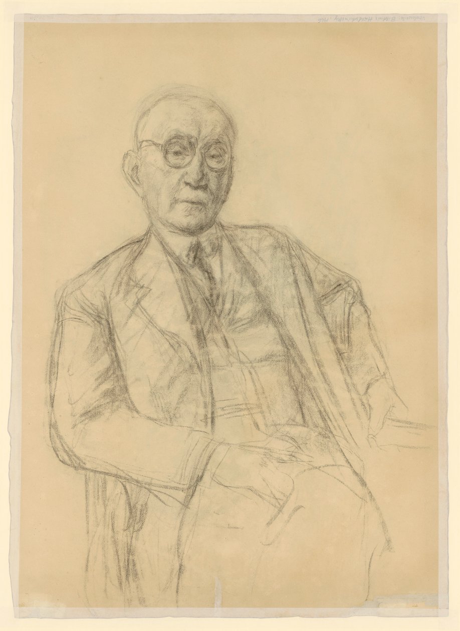 Portret van de verzamelaar Oscar Huldschinsky door Max Liebermann