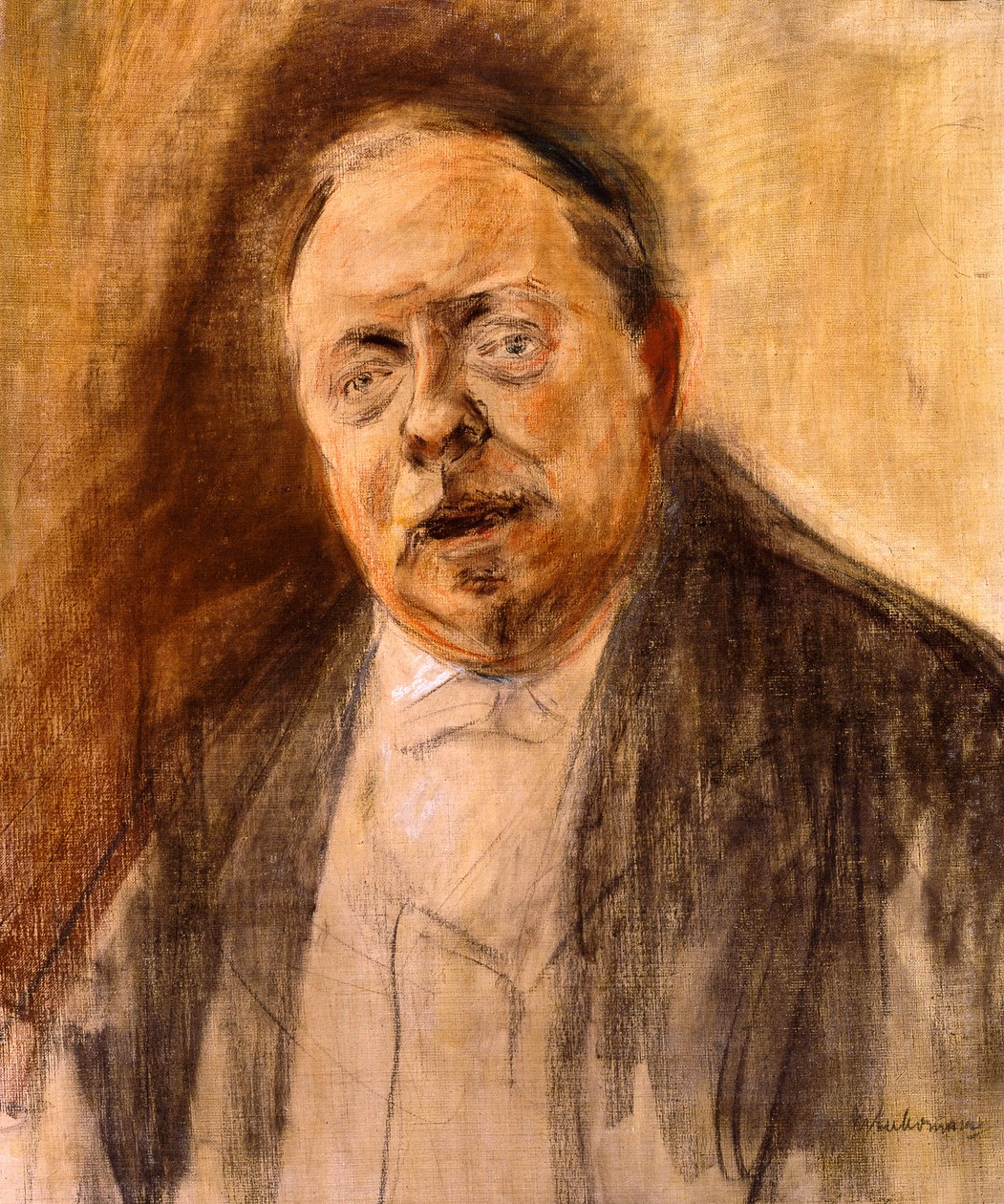 Portretstudie van baron Alfred von Berger door Max Liebermann