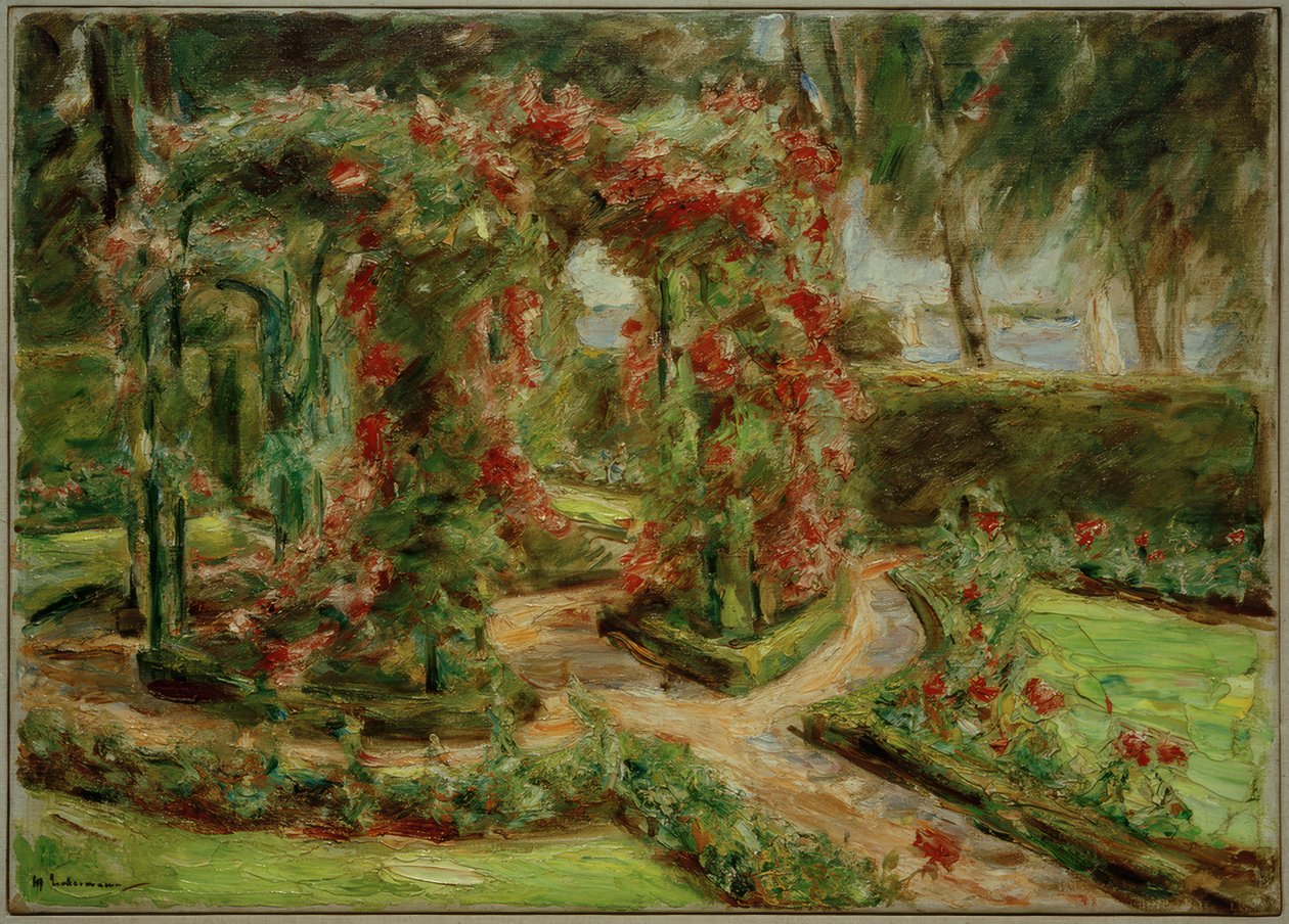 De Rozentuin in Wannsee door Max Liebermann
