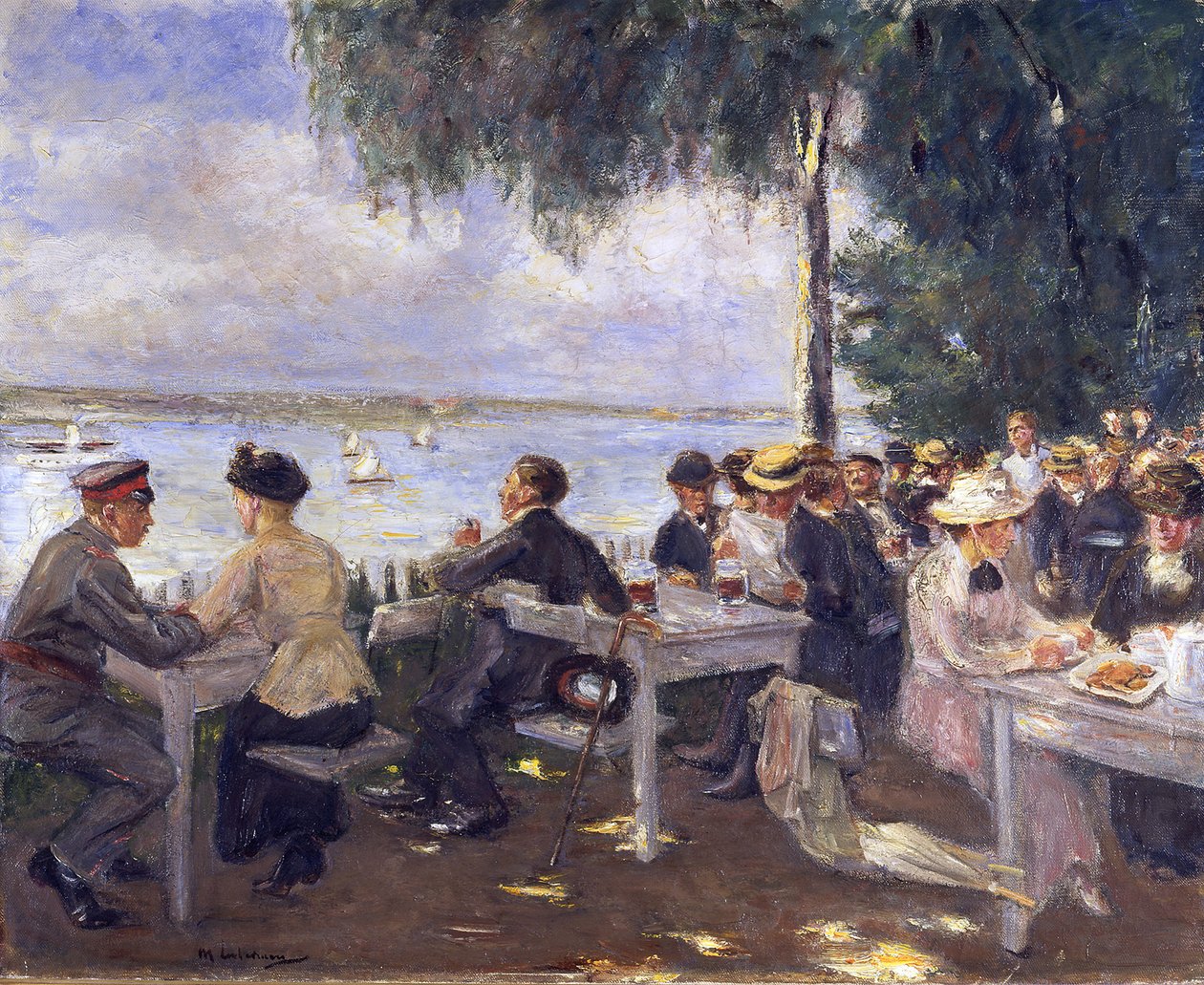 Tuinrestaurant aan de Havel. Nikolskoe door Max Liebermann