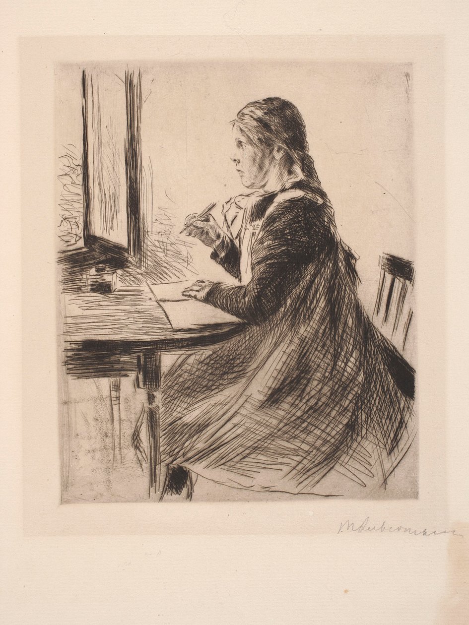 Kinderportret, portret van Marie, het dochtertje van geheimraad Bode door Max Liebermann