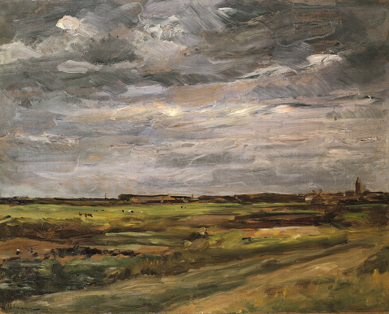 Landschap bij Noordwijk door Max Liebermann