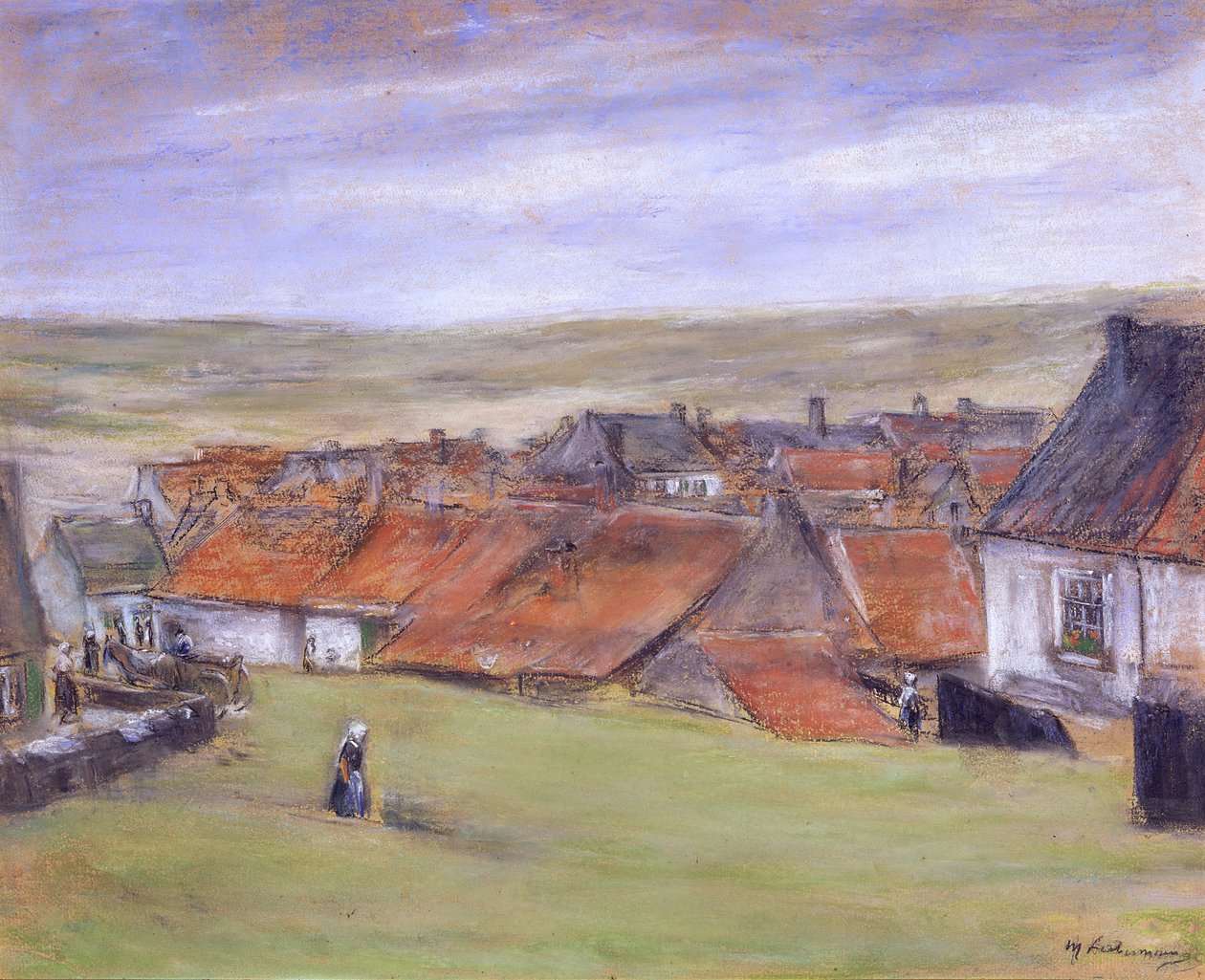Landschap in Katwijk door Max Liebermann