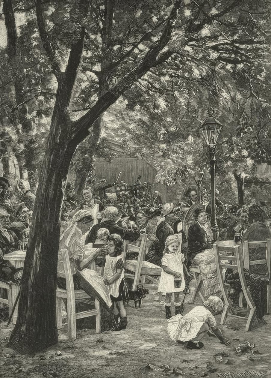 Liebermann, Biergartenconcert door Max Liebermann