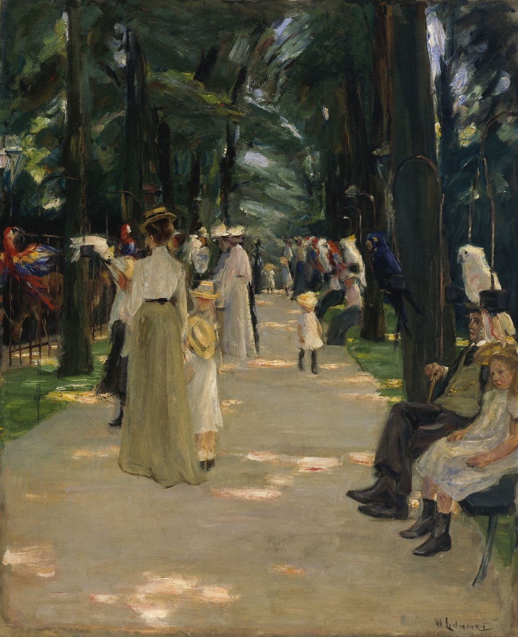 Papegaaienstraat door Max Liebermann