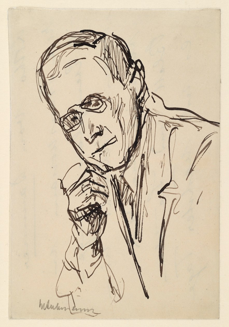 Portret van Hugo von Tschudi door Max Liebermann