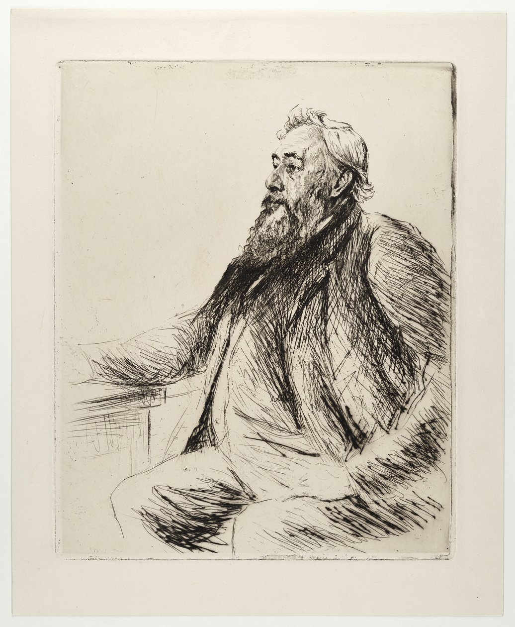 Portret van Justus Brinckmann door Max Liebermann