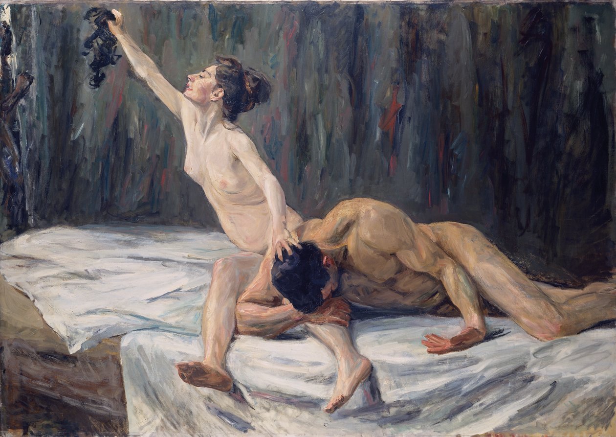Simson en Delila door Max Liebermann