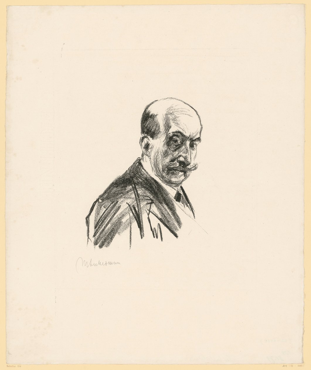 Zelfportret door Max Liebermann
