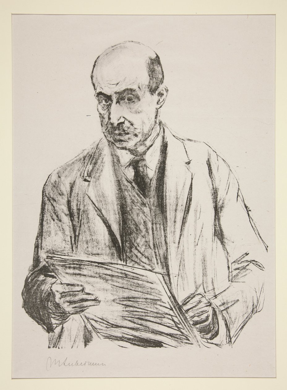 Zelfportret door Max Liebermann