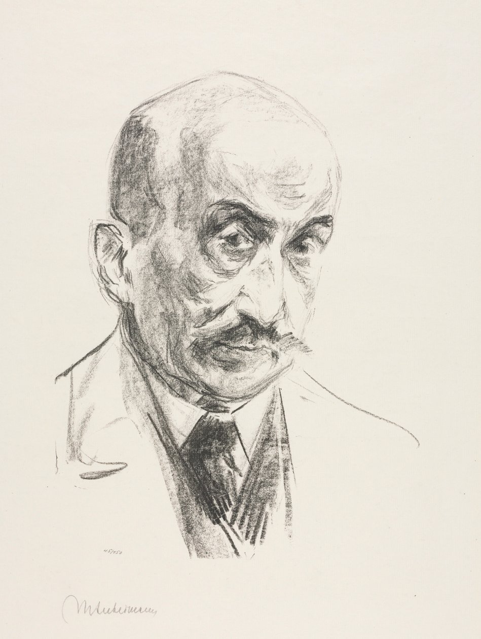 Zelfportret, 1921 door Max Liebermann