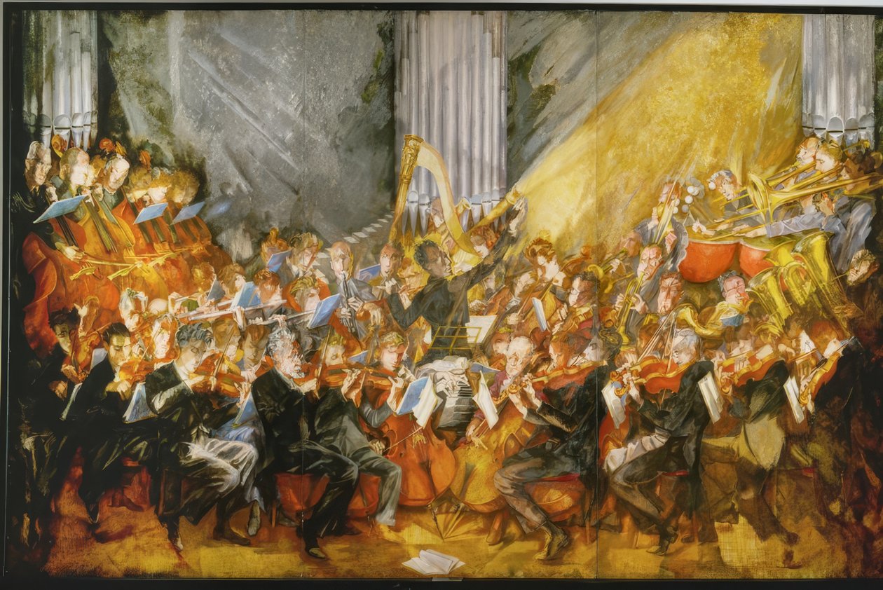 Het orkest door Max Oppenheimer