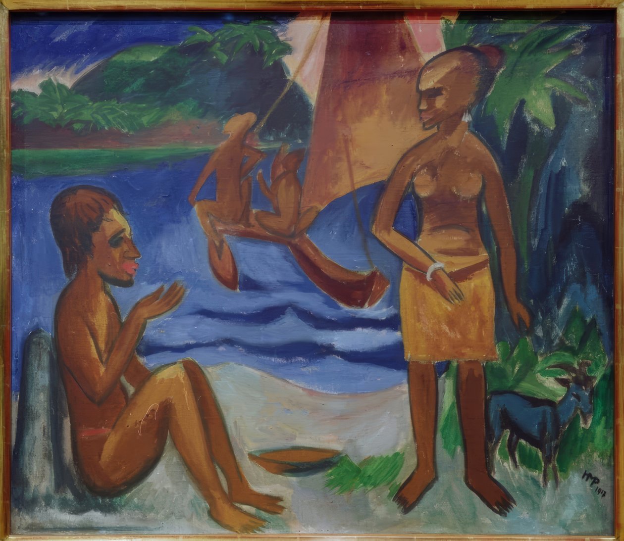 Vertrek Palau door Max Pechstein