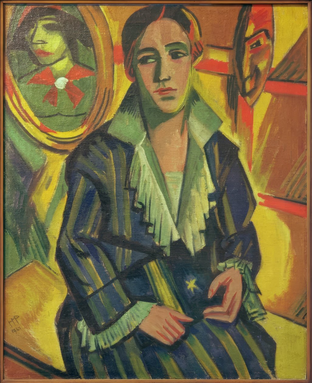 Portret van mevrouw Dr. Plietzsch door Max Pechstein