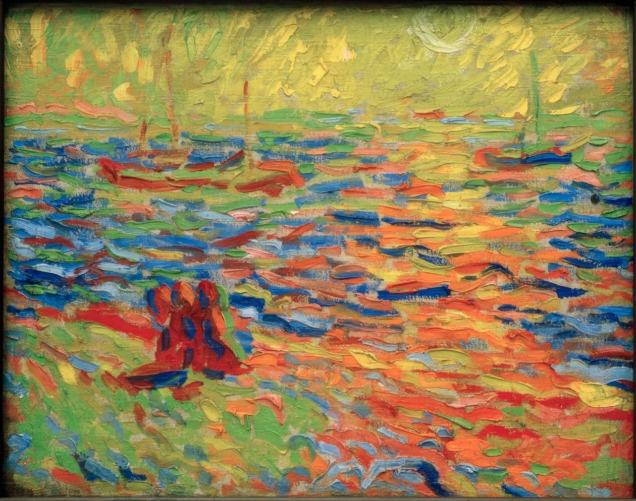 rivierlandschap door Max Pechstein