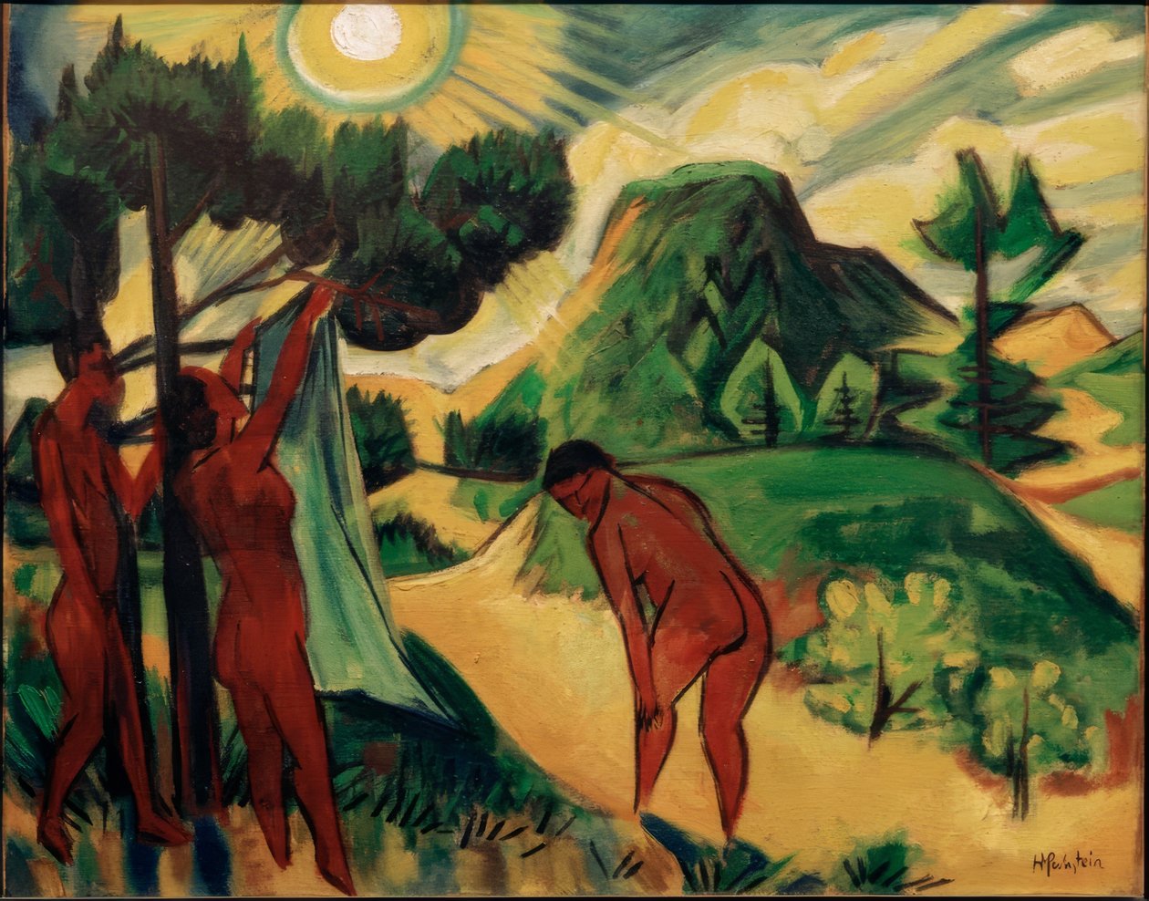 Zomer in Nidden door Max Pechstein